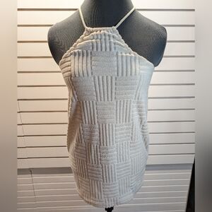 Shane Justin Textured Terrycloth Bodycon Halther Dress SIze XL NWT